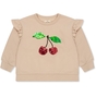 Sweater Sequin Frill Cherry 