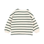 Sweater Strepen groen/ecru