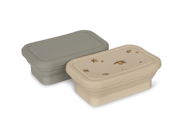 Vouwbare silicone lunchbox 2pack